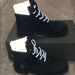 Black Reflective Timberland boots